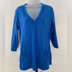 Melrose Chic Blue Sweater/Cardigan M